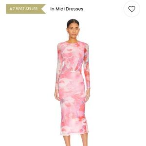 Bardot Lena Mesh Midi Dress